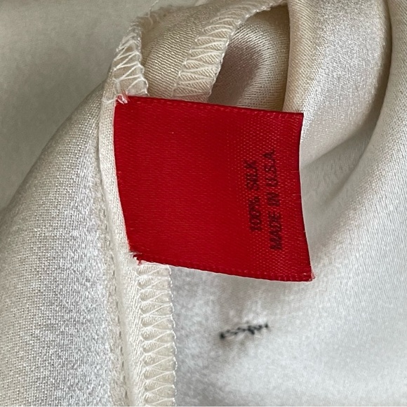 SHAMASK Silk Cut Out One Of A-Kind Oversized Shift Dress quiet luxury Y2K - Picture 7 of 9